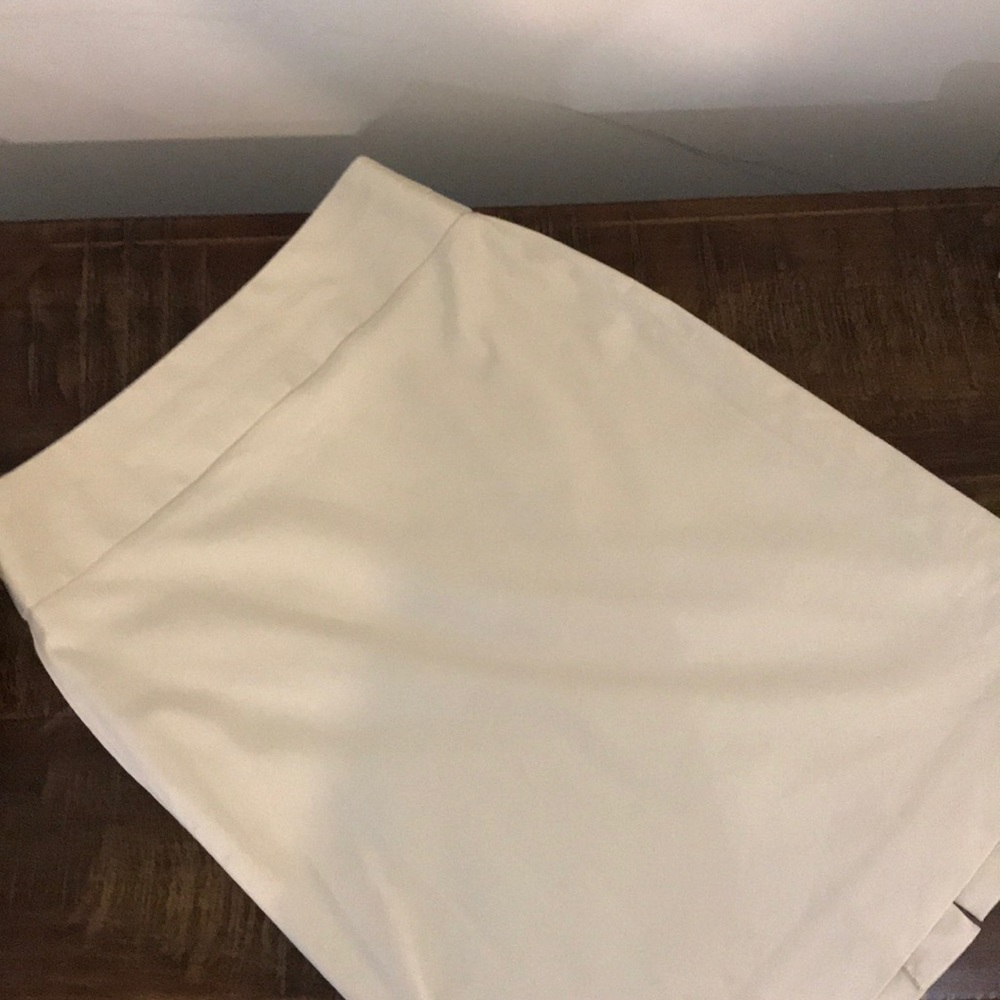 Khaki pencil skirt